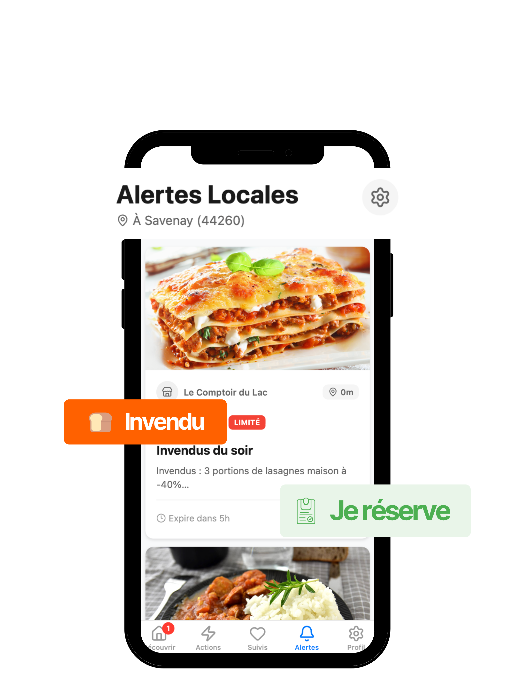 Capture d'écran - Des offres en temps réel près de chez vous